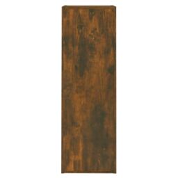 Berkfield Home TV Cabinet Smoked Oak 30.5x30x90 cm Engineered Wood in Brown - thumbnail 3