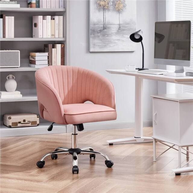 EONLION Pink Adjustable Swivel Office Chair - Size: 100 cm - image 1