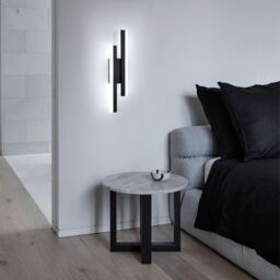 COMELY Indoor Wall Lights, 16W Black Wall Lights Modern, 3000K/4500K/6500K - thumbnail 6