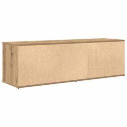 Berkfield Home TV Cabinet Artisan Oak 120x34x37 cm Engineered Wood in Brown - Size: 120 x 34 x 37 cm - thumbnail 6