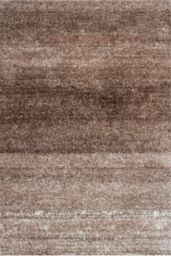 Kukoon Soft Shaggy Rugs Deep Pile Fluffy Beige Stripe Bedroom Carpet Mat - Size: 120 cm x 170 cm - thumbnail 1