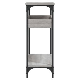 Berkfield Home Console Table with Shelf Grey Sonoma 100x29x75cm Engineered Wood - Size: 100 x 29 x 75 cm - thumbnail 5