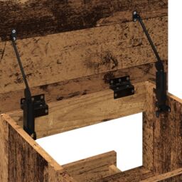 Berkfield Home Lectern Podium with Wheels Old Wood Engineered Wood in Brown - thumbnail 9