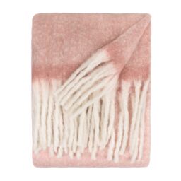 Furn Cozy Woven Tasselled Throw in Pink - Size: 140 cm x 180 cm - thumbnail 3