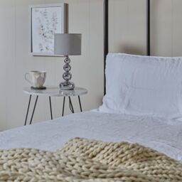 ValueLights Marissa Stacked Ball Silver Chrome Touch Table Lamp in Grey - thumbnail 8