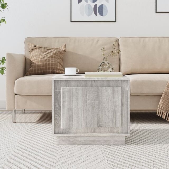 Berkfield Home Coffee Table Grey Sonoma 51x50x44 cm Engineered Wood - Size: 51 x 50 x 44 cm - image 1
