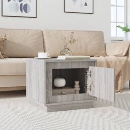 Berkfield Home Coffee Table Grey Sonoma 51x50x44 cm Engineered Wood - Size: 51 x 50 x 44 cm - thumbnail 3