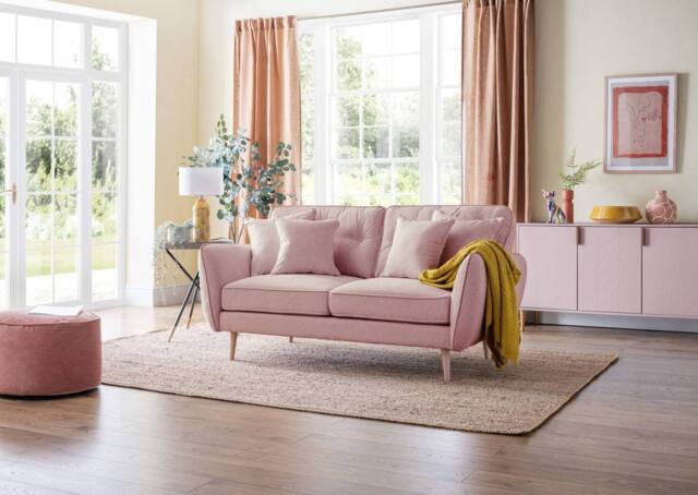 The Great Sofa Company Ailis Medium Sofa Faro Soft Pink in Dusty Pink - image 1