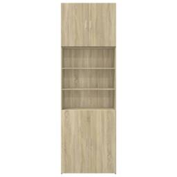 Berkfield Home Highboard Sonoma Oak 80x42.5x249 cm Engineered Wood in Brown - thumbnail 5