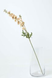 Homescapes Peach Stock Flower Spray Single Stem 87 cm in Orange - thumbnail 5