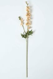 Homescapes Peach Stock Flower Spray Single Stem 87 cm in Orange - thumbnail 2