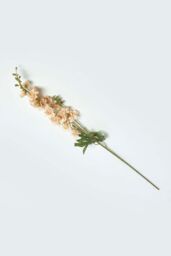 Homescapes Peach Stock Flower Spray Single Stem 87 cm in Orange - thumbnail 1
