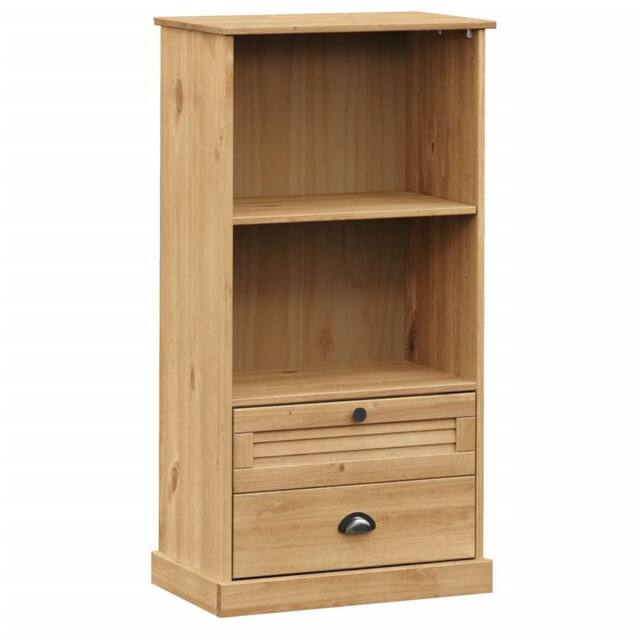 Berkfield Home Bookcase VIGO 60x35x114.5 cm Solid Wood Pine in Brown - image 1