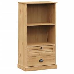 Berkfield Home Bookcase VIGO 60x35x114.5 cm Solid Wood Pine in Brown - thumbnail 1
