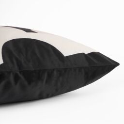 OHS 4 x Abstract Velvet Print Cushion Covers in Black - Size: 45 cm x 45 cm - thumbnail 6