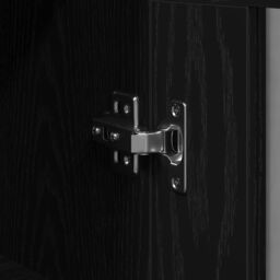 Berkfield Home Wall Mounted Cabinet Set of 2 Black Oak Engineered wood - thumbnail 9
