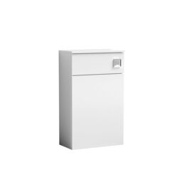 Balterley Contemporary Compact WC Toilet Unit 500mm - Gloss White - thumbnail 1