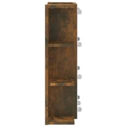 Berkfield Home Mirror Cabinet with LED Smoked Oak 70x16.5x60 cm in Brown - thumbnail 9
