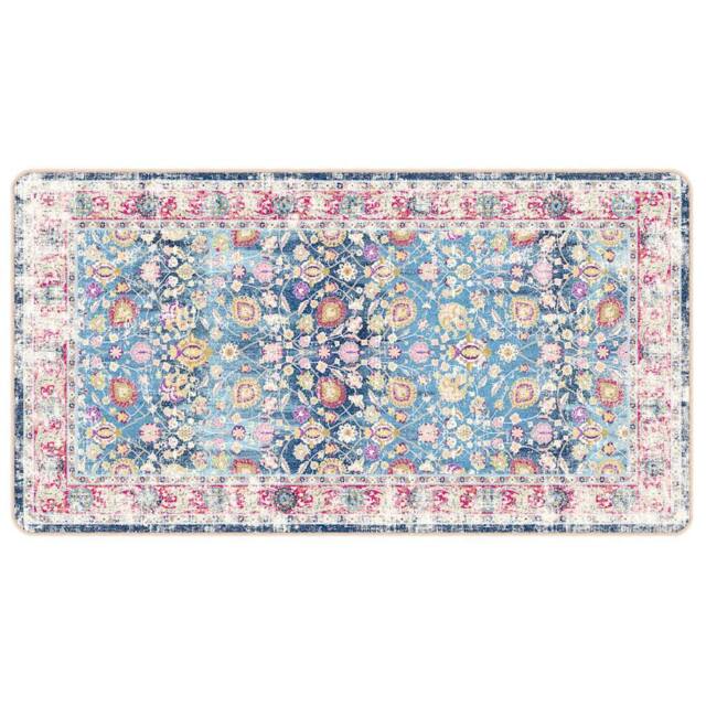 Berkfield Home Rug Washable Multicolour 80x150 cm Anti Slip - Size: 100 cm diameter - image 1