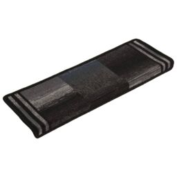Berkfield Home Stair Mats Self-adhesive 5 pcs 65x21x4 cm Black & Grey - Size: Medium - thumbnail 3