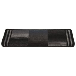 Berkfield Home Stair Mats Self-adhesive 5 pcs 65x21x4 cm Black & Grey - Size: Medium - thumbnail 5