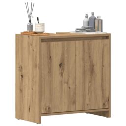 Berkfield Home Bathroom Sink Cabinet Artisan Oak 60x33x60 cm Engineered Wood in Brown - Size: 60 x 33 x 60 cm