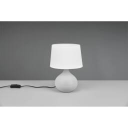 Netlighting Martin Modern Table Lamp with Round Tapered Shade Cappucino UK Stock in Beige - thumbnail 2