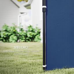 OUTSUNNY Gazebo Side Panels for 3x3(m) or 3x6m Gazebo Canopy, 2 Pack in Blue - thumbnail 6