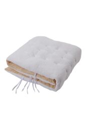 Living and Home 170x48cm Sherpa Fleece Chair Pad with Non-Slip Backing Cosy Home Decor in White - Size: 170x48 cm - thumbnail 5