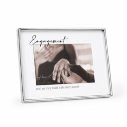 "Amore by Juliana Wedding Gift Silver & Glass Print Photo Frame Engaged 6"" x 4""" - thumbnail 2