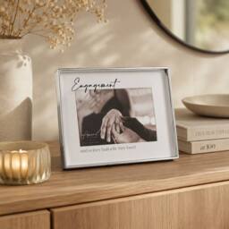 "Amore by Juliana Wedding Gift Silver & Glass Print Photo Frame Engaged 6"" x 4""" - thumbnail 1