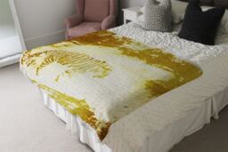 Benjamin Tate Design Golden Tiger Search Blanket in Natural - Size: 120 cm x 150 cm - thumbnail 3