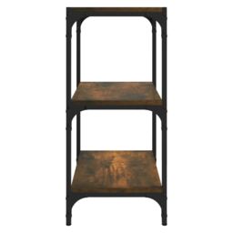 Berkfield Home Book Cabinet Smoked Oak 40x33x70.5 cm Engineered Wood & Steel in Brown - thumbnail 6