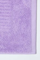 Homescapes Imperial Plain Cotton Bath Mat in Lilac - thumbnail 4