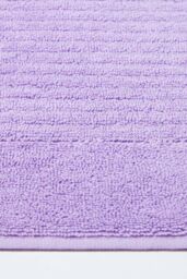 Homescapes Imperial Plain Cotton Bath Mat in Lilac - thumbnail 3