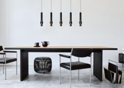 Lucide 'MARGARY' Dimmable Stylish Adjustable Indoor Modern LED Pendant Light in Black - thumbnail 3