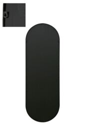 MirrorOutlet Black Metal Framed Double Arched Garden Wall Mirror (160 X 55CM) - Size: 1 Pack - thumbnail 5
