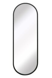 MirrorOutlet Black Metal Framed Double Arched Garden Wall Mirror (160 X 55CM) - Size: 1 Pack - thumbnail 3