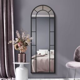"MirrorOutlet Black Framed Arched Leaner/Wall Mirror 67"" X 24"" (170CM X 60CM) - Size: 1 Pack" - thumbnail 6