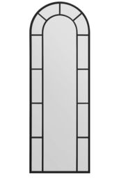 "MirrorOutlet Black Framed Arched Leaner/Wall Mirror 67"" X 24"" (170CM X 60CM) - Size: 1 Pack" - thumbnail 3