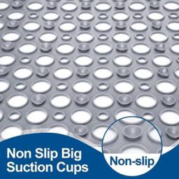 KORVIXA Non Slip Bath Mat Bathtub in Grey - thumbnail 3