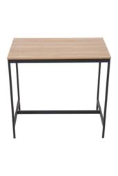 Living and Home Bar Table and Stool Set in Light Brown - thumbnail 4
