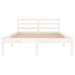 Berkfield Home Day Bed Solid Wood Pine 120x200 cm White - Size: Small Double - thumbnail 4