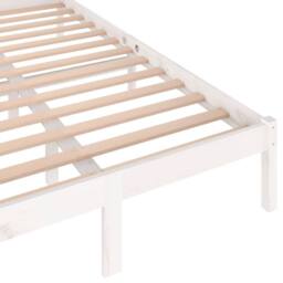 Berkfield Home Day Bed Solid Wood Pine 120x200 cm White - Size: Small Double - thumbnail 6