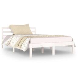 Berkfield Home Day Bed Solid Wood Pine 120x200 cm White - Size: Small Double - thumbnail 1