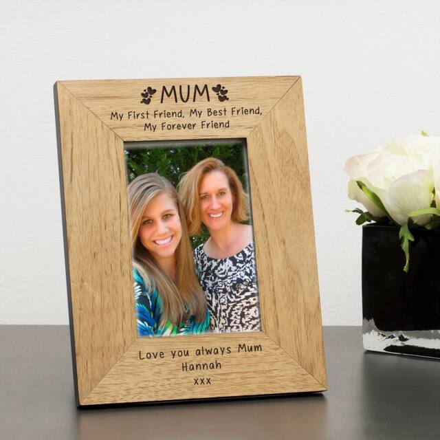 Uniqueful Personalised Mum First Friend Best Friend Forever Friend 7x5 Frame in Beige - Size: 1 Pack - image 1