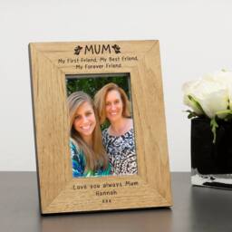 Uniqueful Personalised Mum First Friend Best Friend Forever Friend 7x5 Frame in Beige - Size: 1 Pack - thumbnail 1