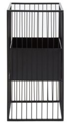 Orsina Black Floor Standing Planter, Robust Constructed Large Flower Pot For Garden, Lightweight Flower Pot - thumbnail 6