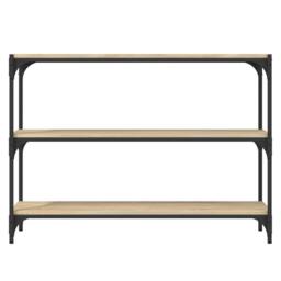 Berkfield Home Charming Book Cabinet Sonoma Oak 100x33x70.5 cm Engineered Wood a in Brown - thumbnail 5