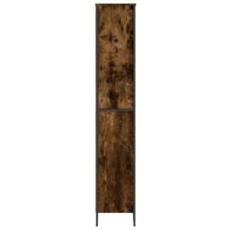 Berkfield Home Book Cabinet Smoked Oak 80x31x169 cm Engineered wood in Brown - Size: 80 x 31 x 169 cm - thumbnail 5